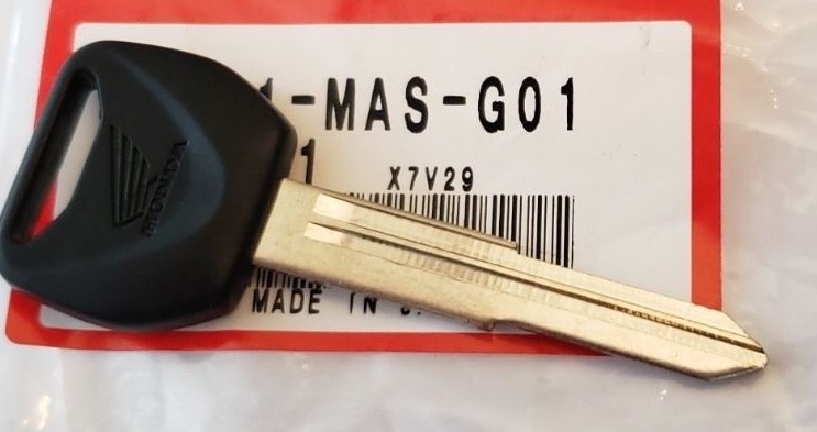 GENUINE HONDA KEY BLANK FSC600 SILVERWING PS25 BIG RUCKUS CB1000R 35121-MAS-G01