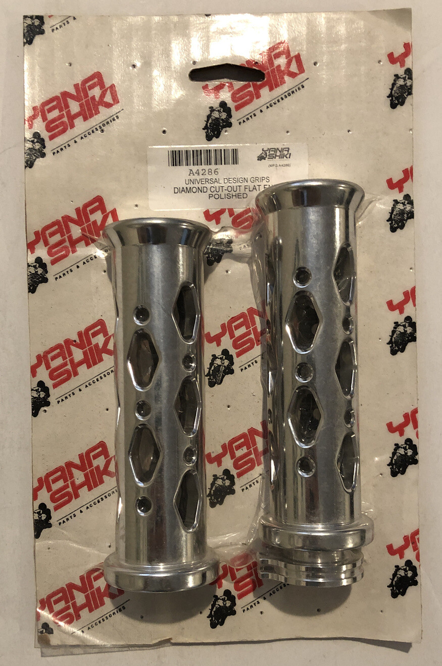 Yana Shiki Diamond Cut Our Flat End Custom Silver Grips – A4286