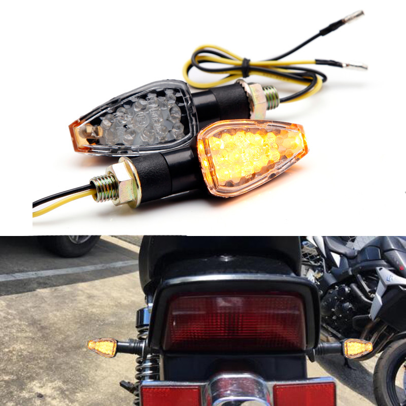 1 Pair Motorcycle Turn Signals Lights Save Energy LED Direction Lamp Honda US