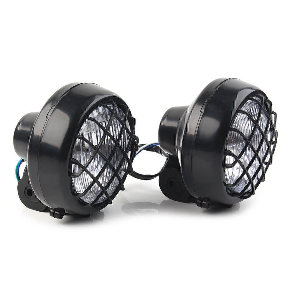 1Pair Lens Grill Headlight Lamp For Yamaha Banshee 1987-2006 2005 ATV 4 Wheel US