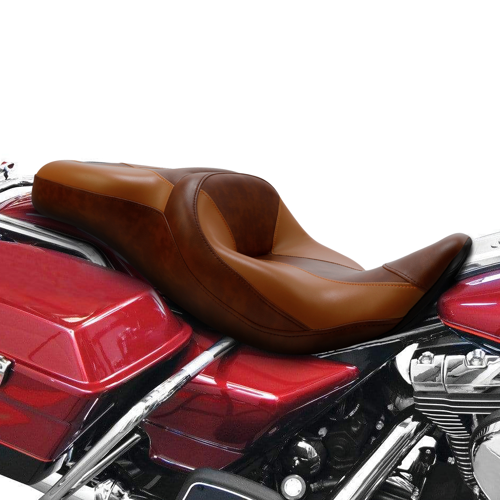 Driver Passenger Seat Fit For Harley 1997-2007 Electra Glide FLHT Road King FLHR
