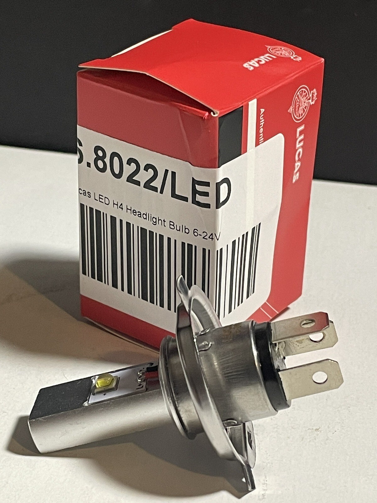 LUCAS 472 H4 LED HEADLIGHT BULB 12 VOLT 60/55W P43T BSA TRIUMPH NORTON