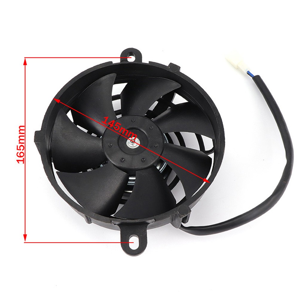 12V DC 5″ Universal Motorcycle Radiator Cooling Fan for Dirt Bike ATV Motocross