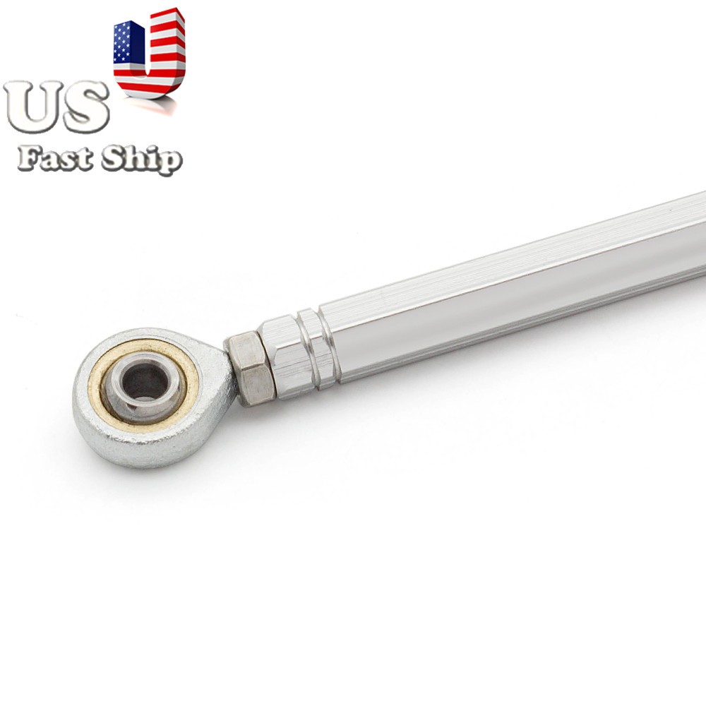 CNC Fit 280mm Motorcycle Gear Shift Linkage Shifter Link Rod Refit Rearset Silve