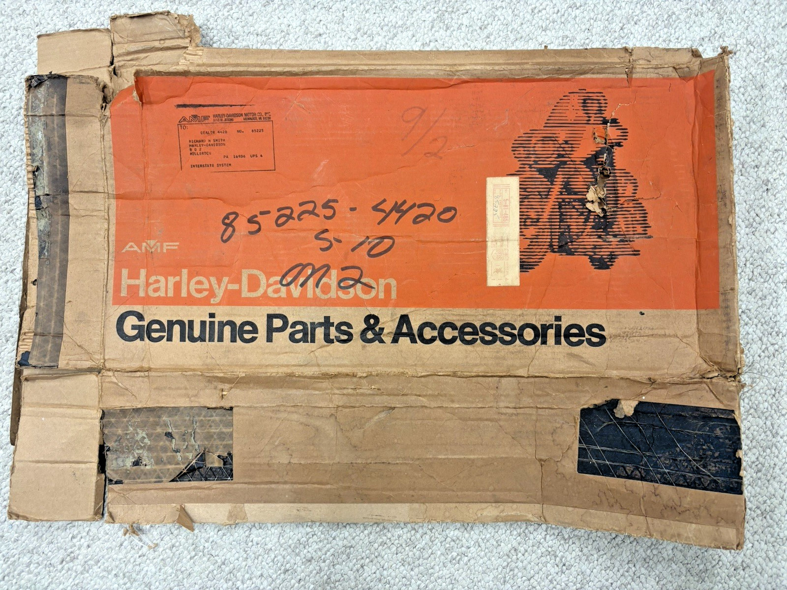 NOS 1974-75 Harley Davidson Aermacchi SX-175 SX-250 Seat – 52012-74PA