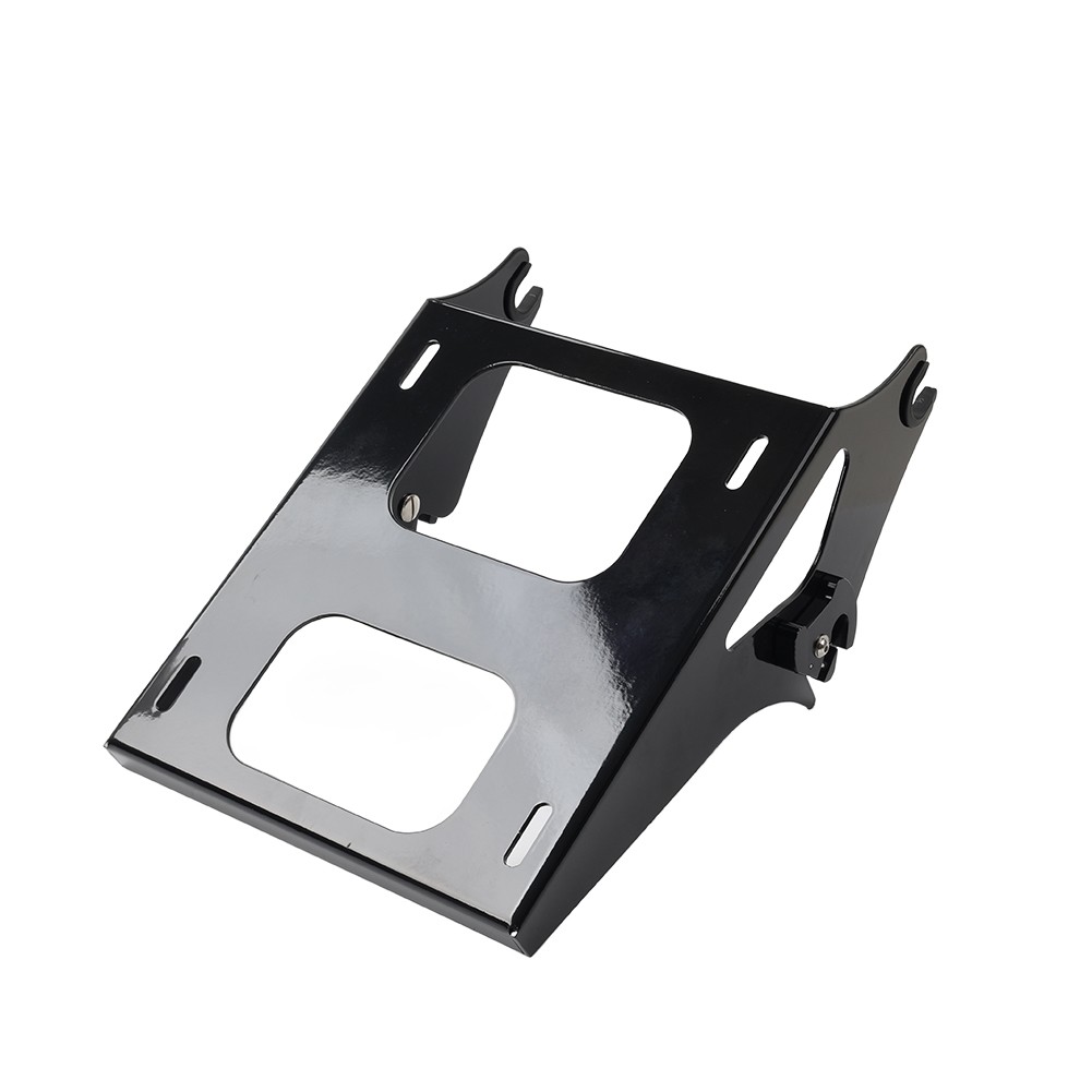 Two-up Tour Pack Pak Trunk Mount Rack Bracket For Harley Road King 14-24 Black