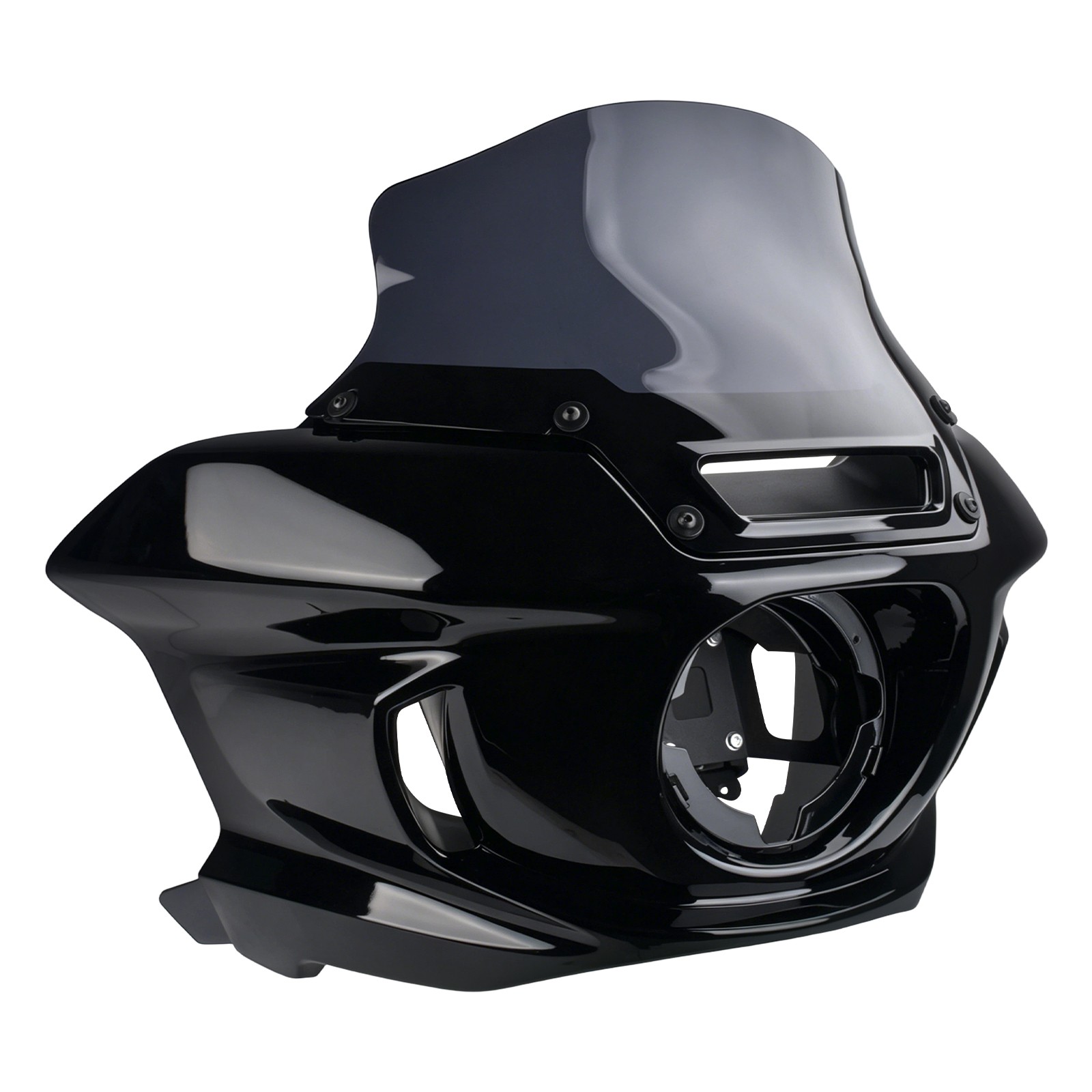 Black Headlight Fairing w/ Windshield Fits For Harley Low Rider ST FXLRST 22-25
