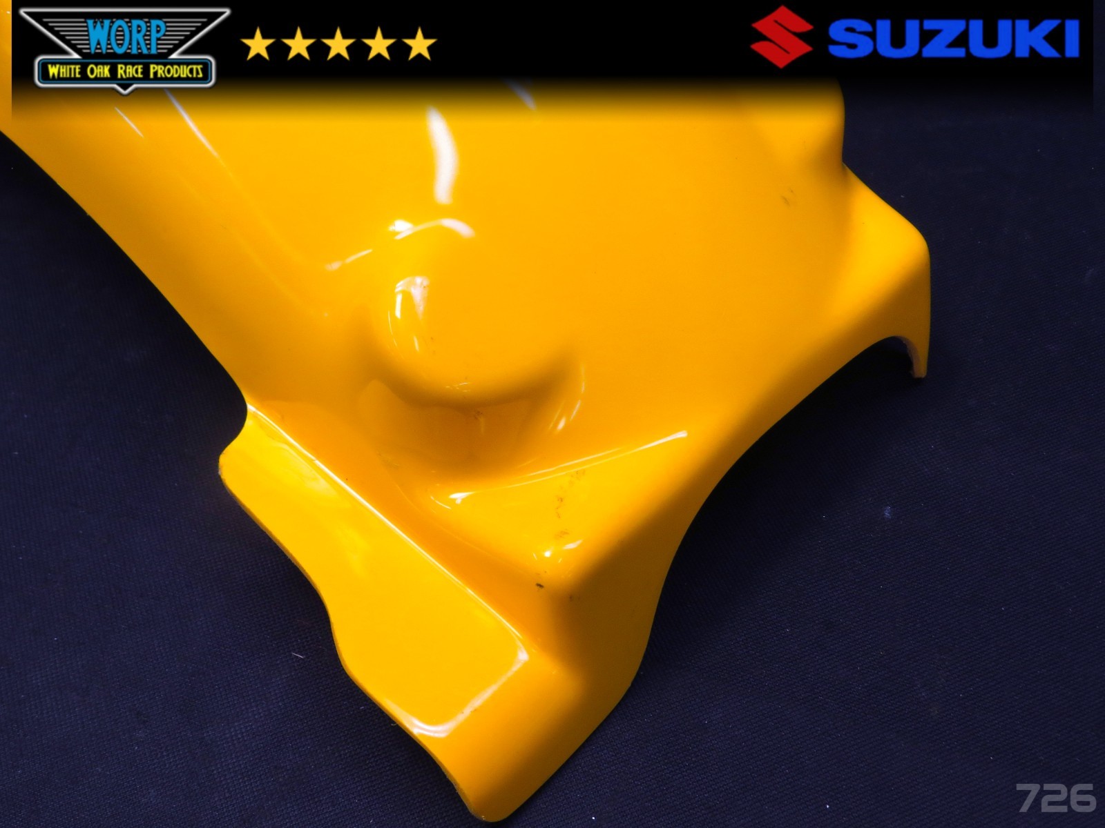 1980 SUZUKI RM250 RM125 DC PLASTICS REAR FENDER MUD SPLASH GUARD – B