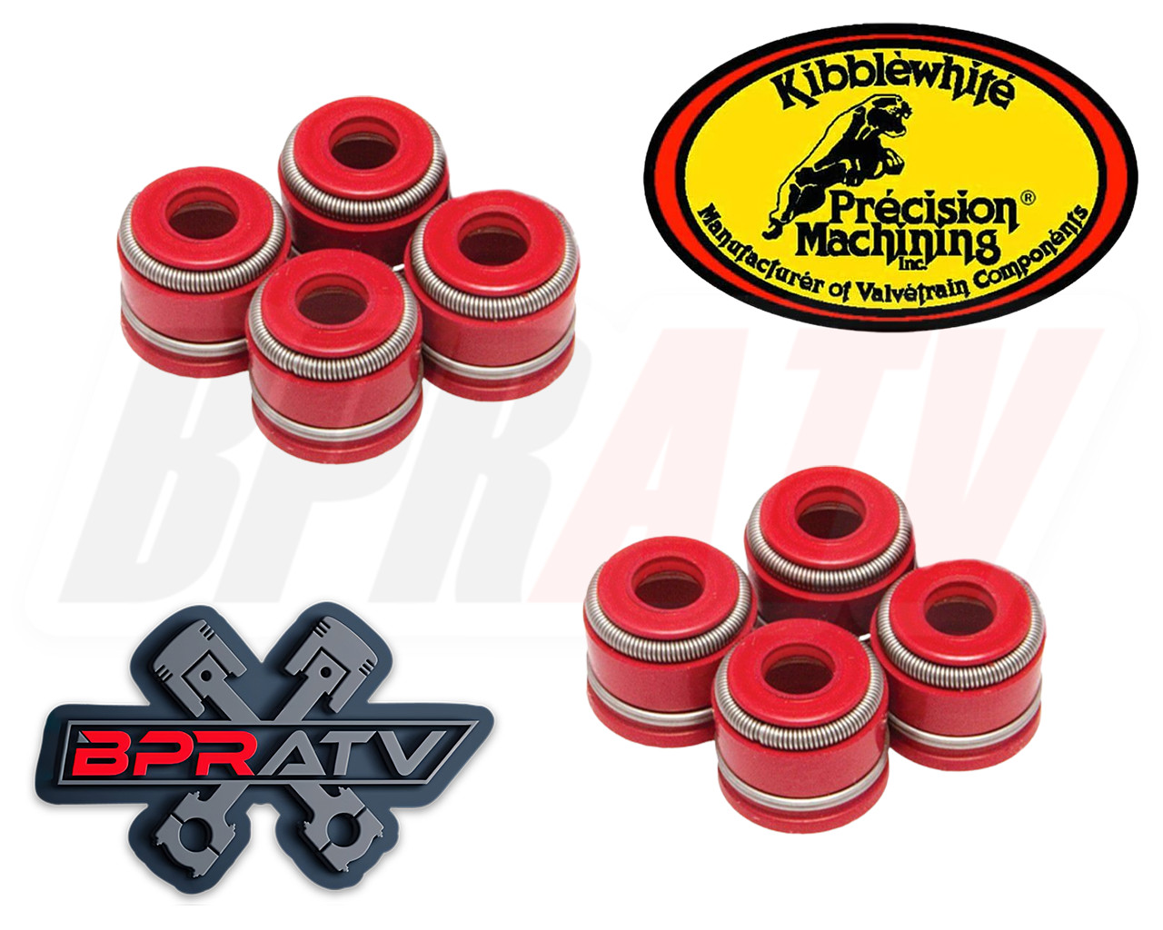 75-79 Honda GL1000 GL 1000 Gold Wing Kibblewhite RED Viton Valve Seals Set of 8