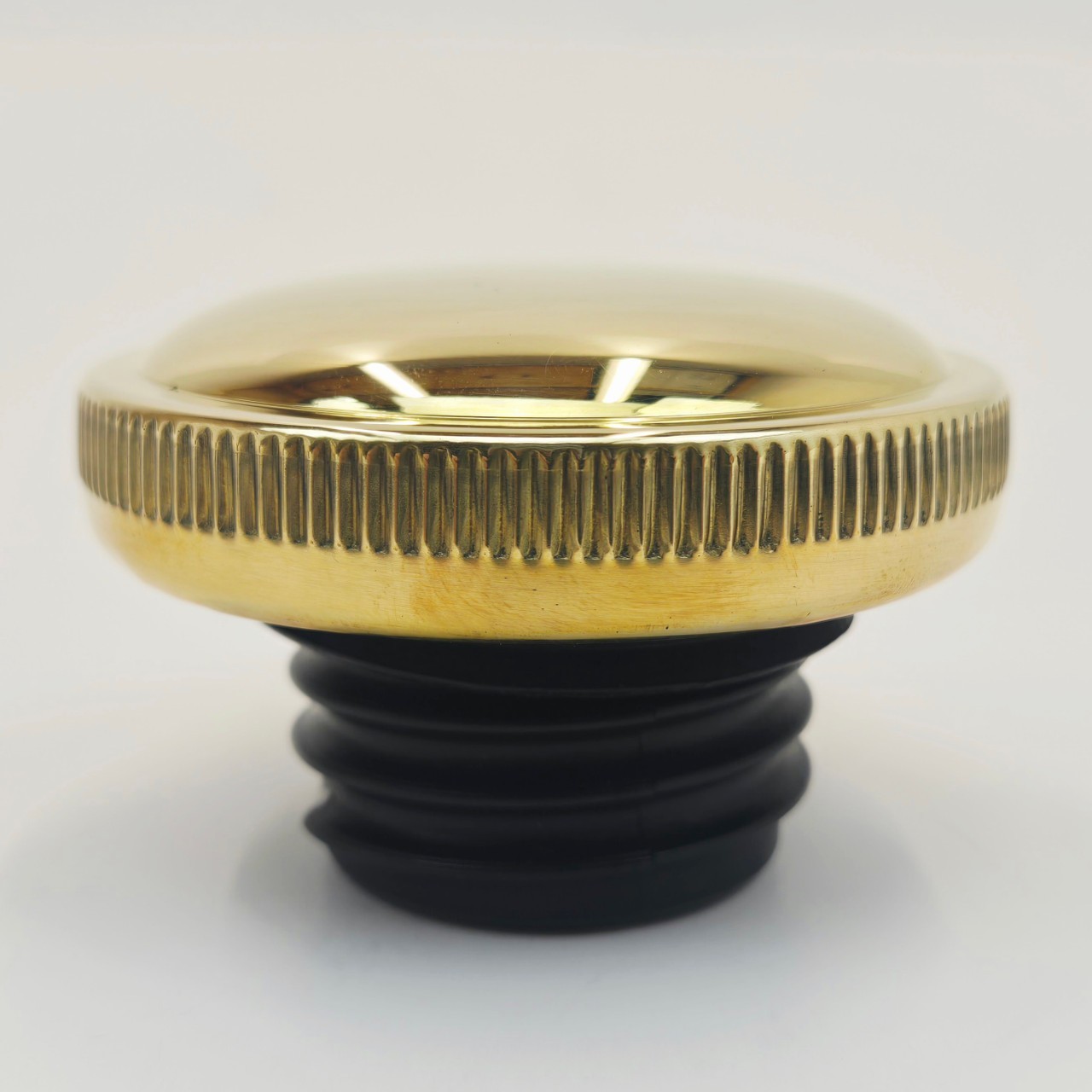 Brass Plated Gas Caps OE Style Vented/Non-Vented for ALL 1982+ Harley Split Tank
