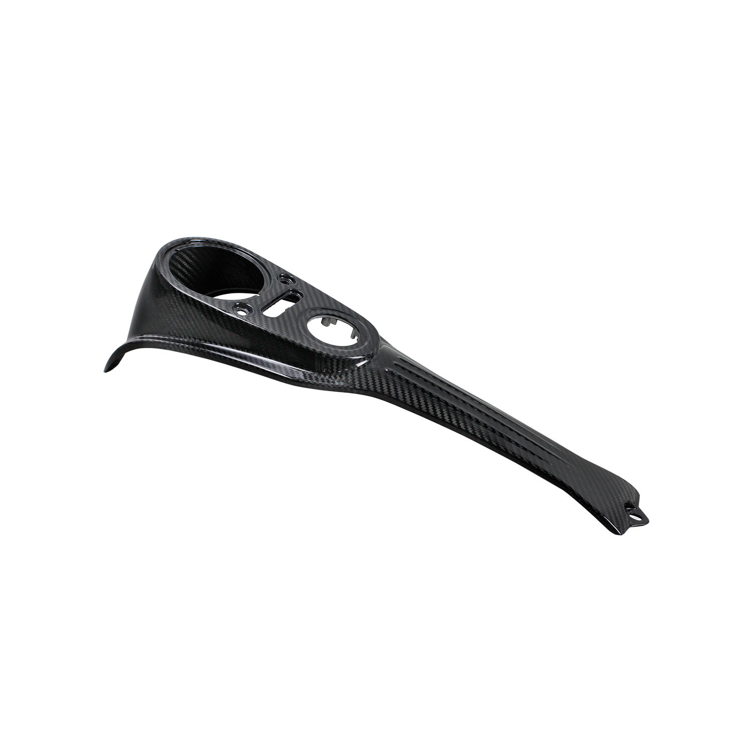 Black Carbon Fiber Gas Tank Dash Panel Console for Harley 2013-2017 Street Bob
