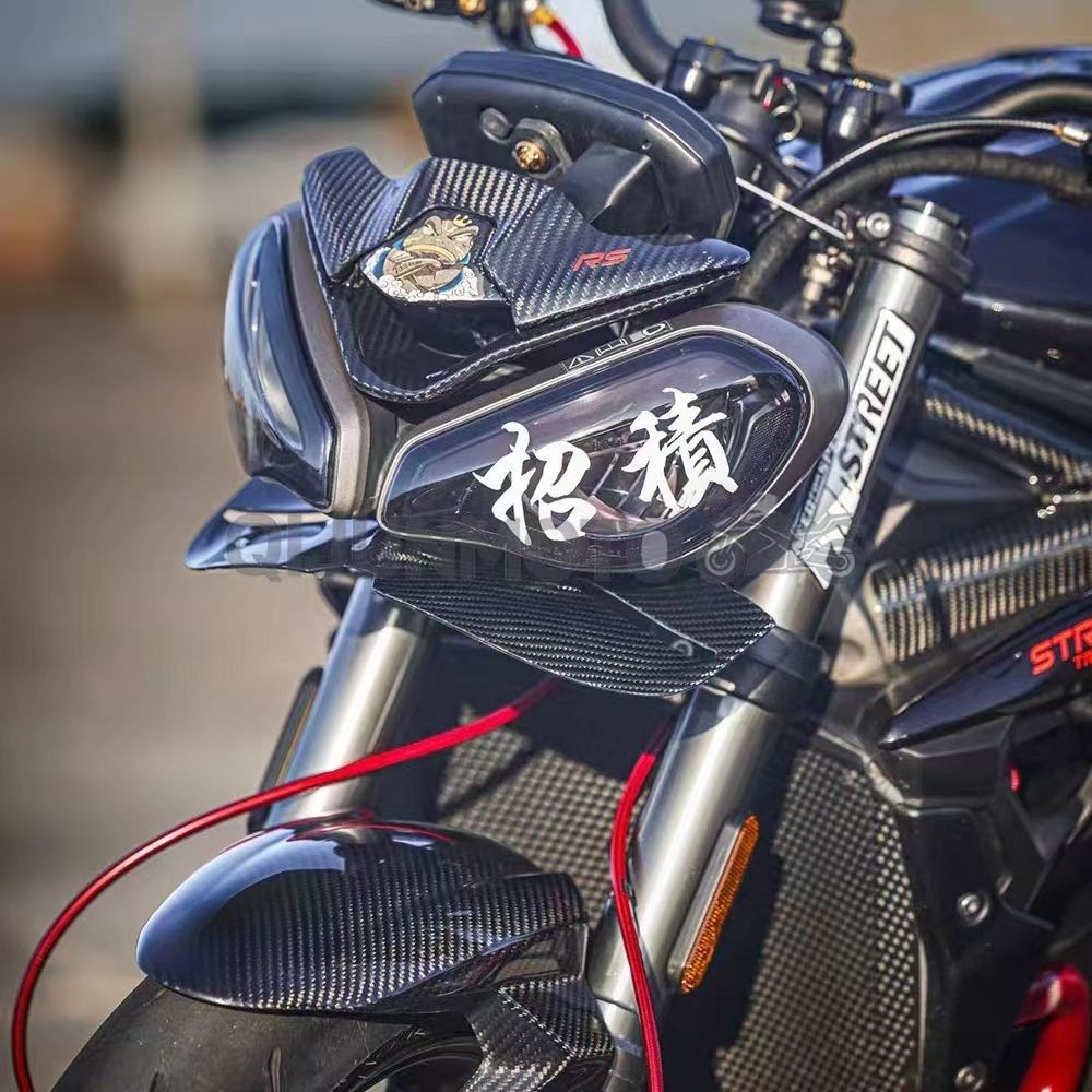 Winglets Deflector For Triumph Street Triple 765 RS / 1200 RS Real Carbon Fiber