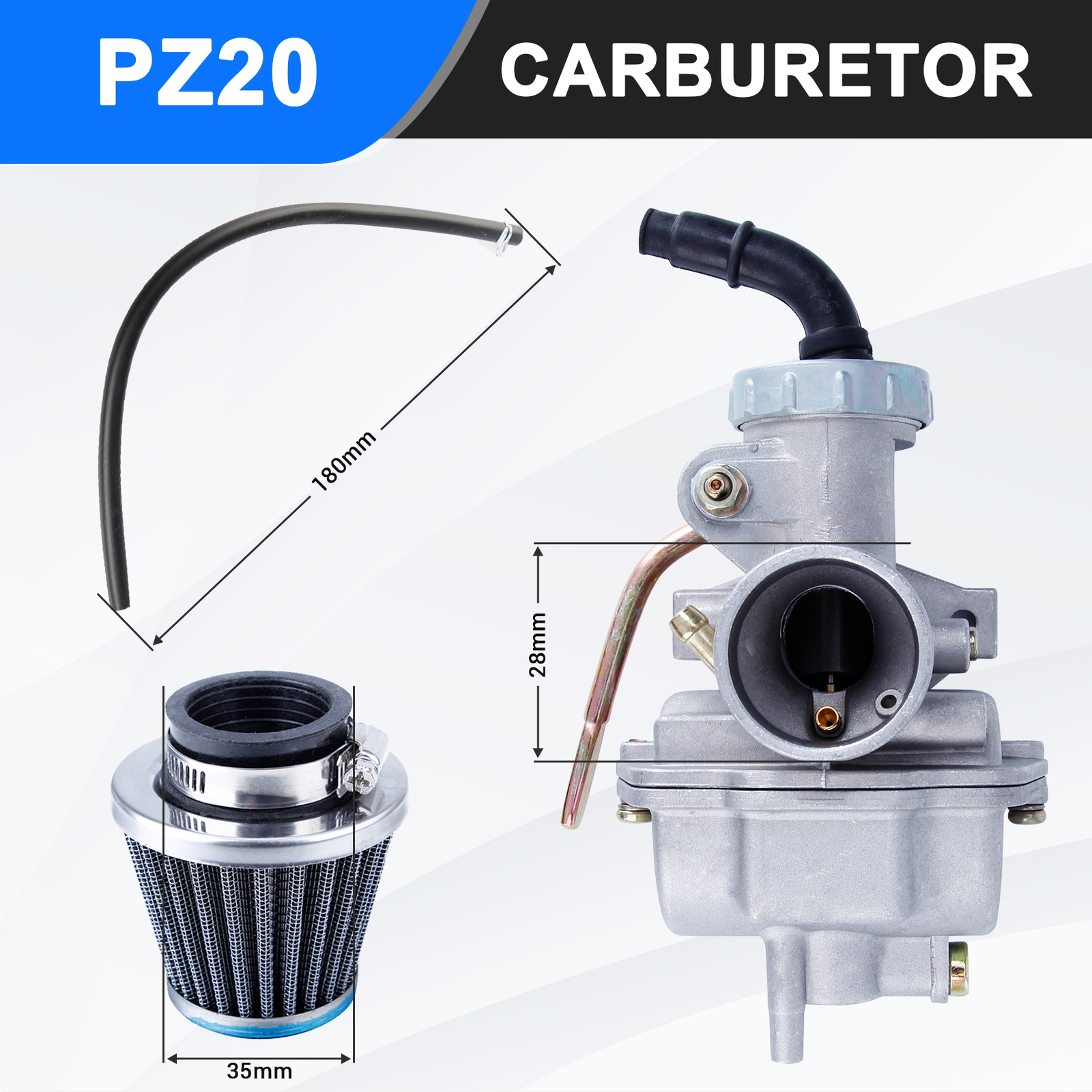PZ20 Carburetor Carb Kit Fit For Honda CRF80F 2004-2009 2011-2012 50cc 70cc 90cc