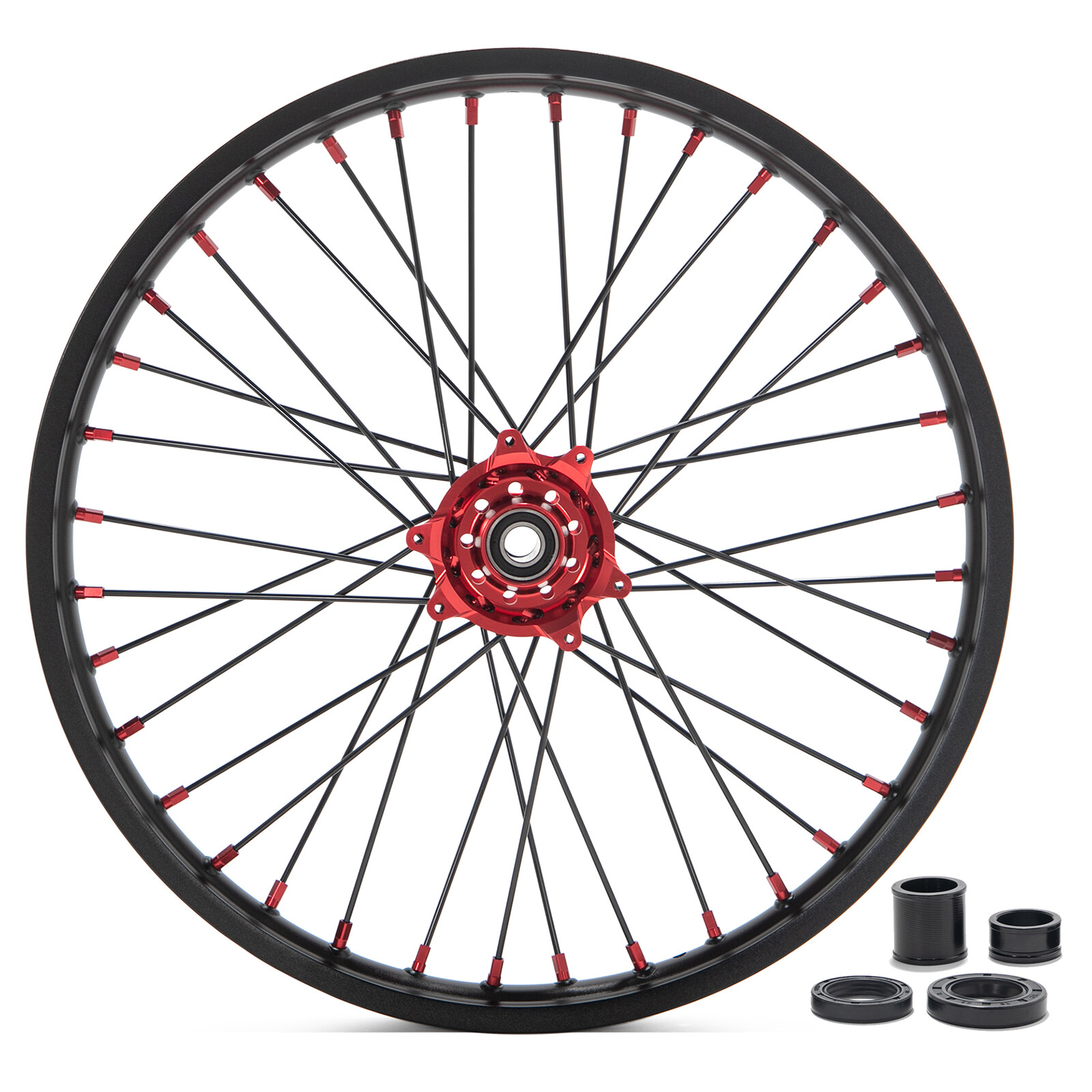 21+18 CNC Machined Wheels For Honda CR125/250R 02-07 CRF250R 04-13 CRF450R 02-13