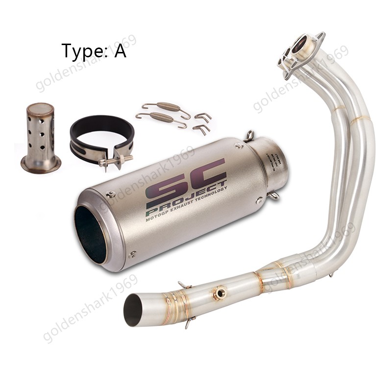 For Yamaha YZF R7 MT-07 2014-2025 Complete Exhaust System Header 51mm Mufflers