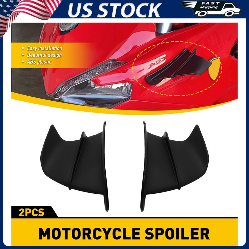 Motorcycle Winglet Fairing Motorcycle Aerodynamic Winglet Spoiler Wing 2-20X