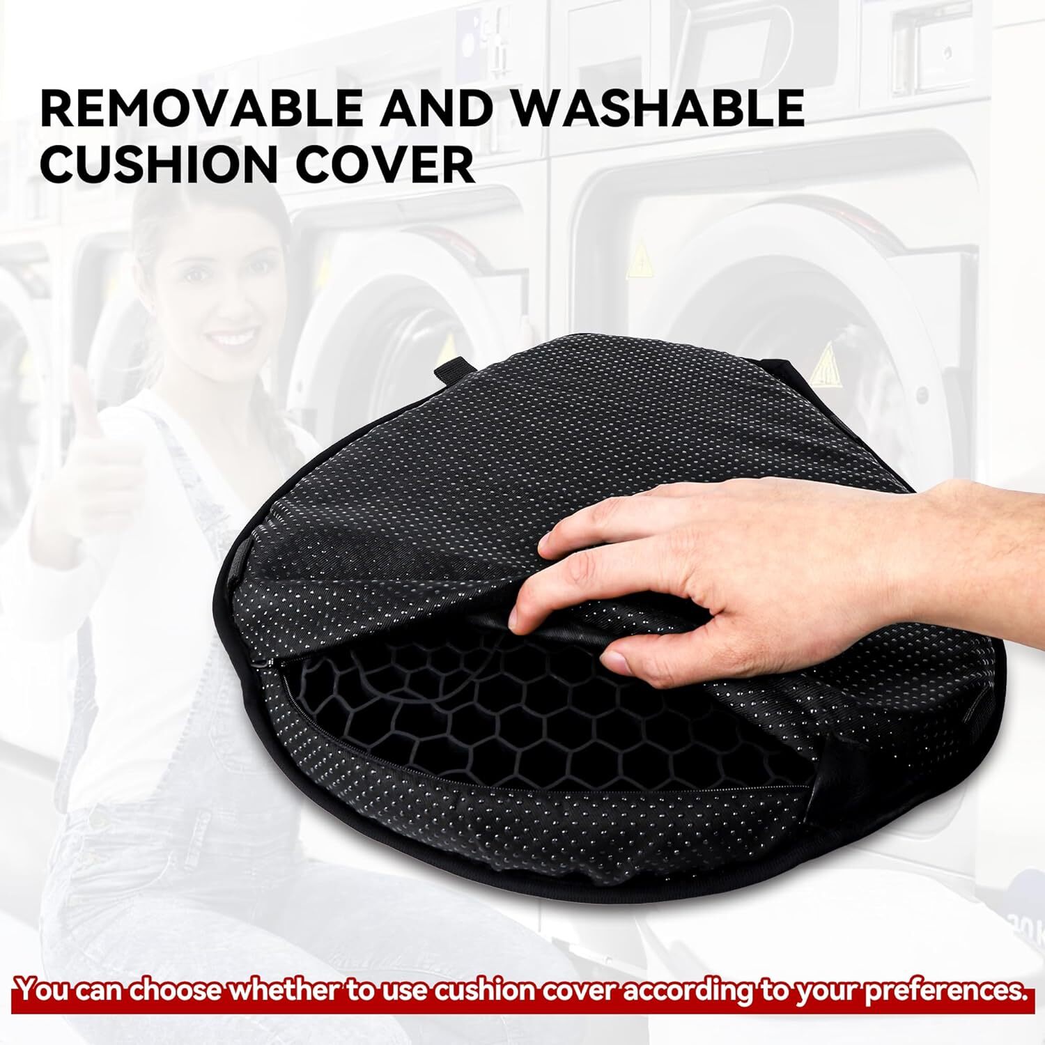 Motorcycle Seat Comfort 3D Gel Seat Cushion Pressure Relief Air Pad Universal US