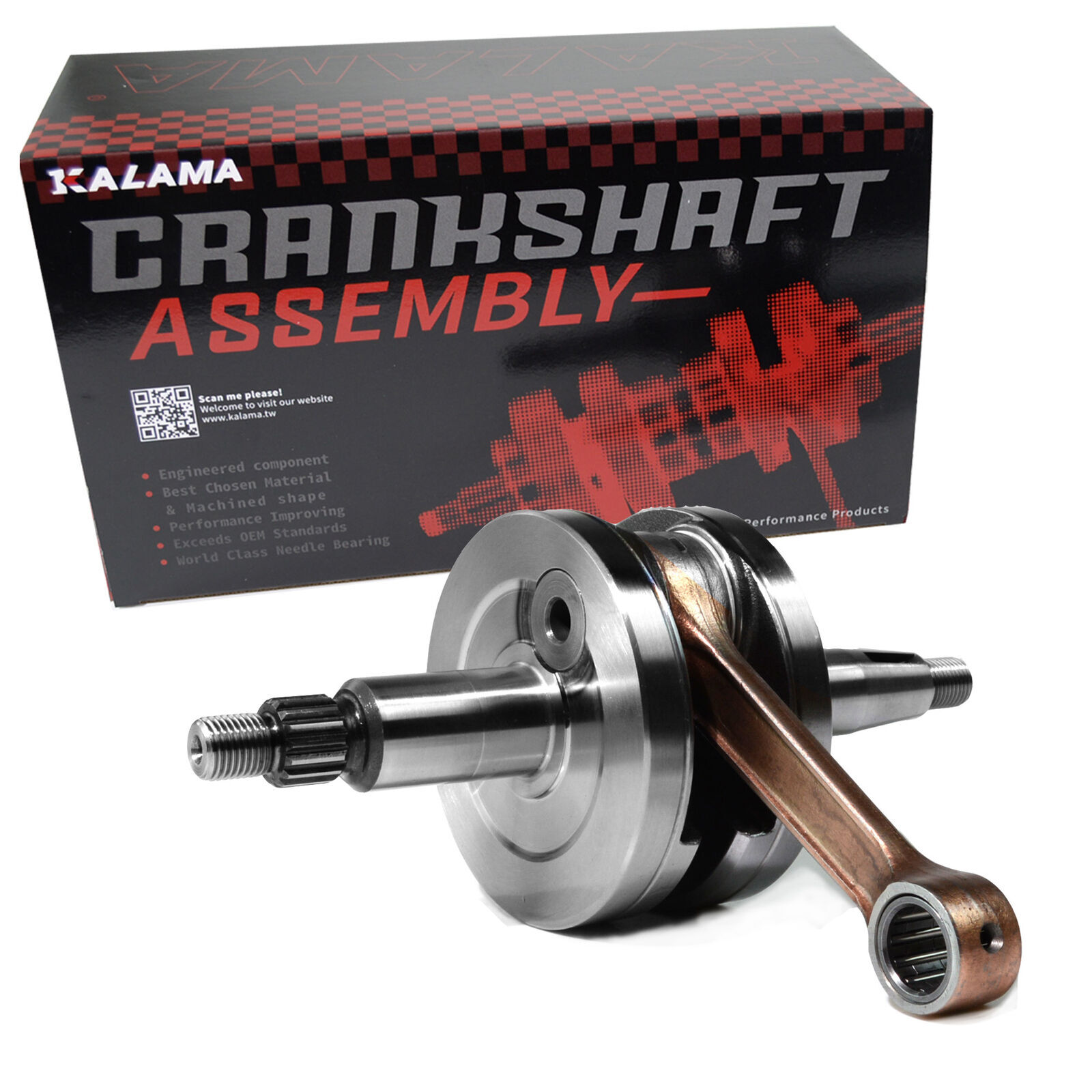 KALAMA STD Crankshaft fits Honda CR 80R 86-02 / CR 80RB 96-02 / CR 85R/RB 03-04