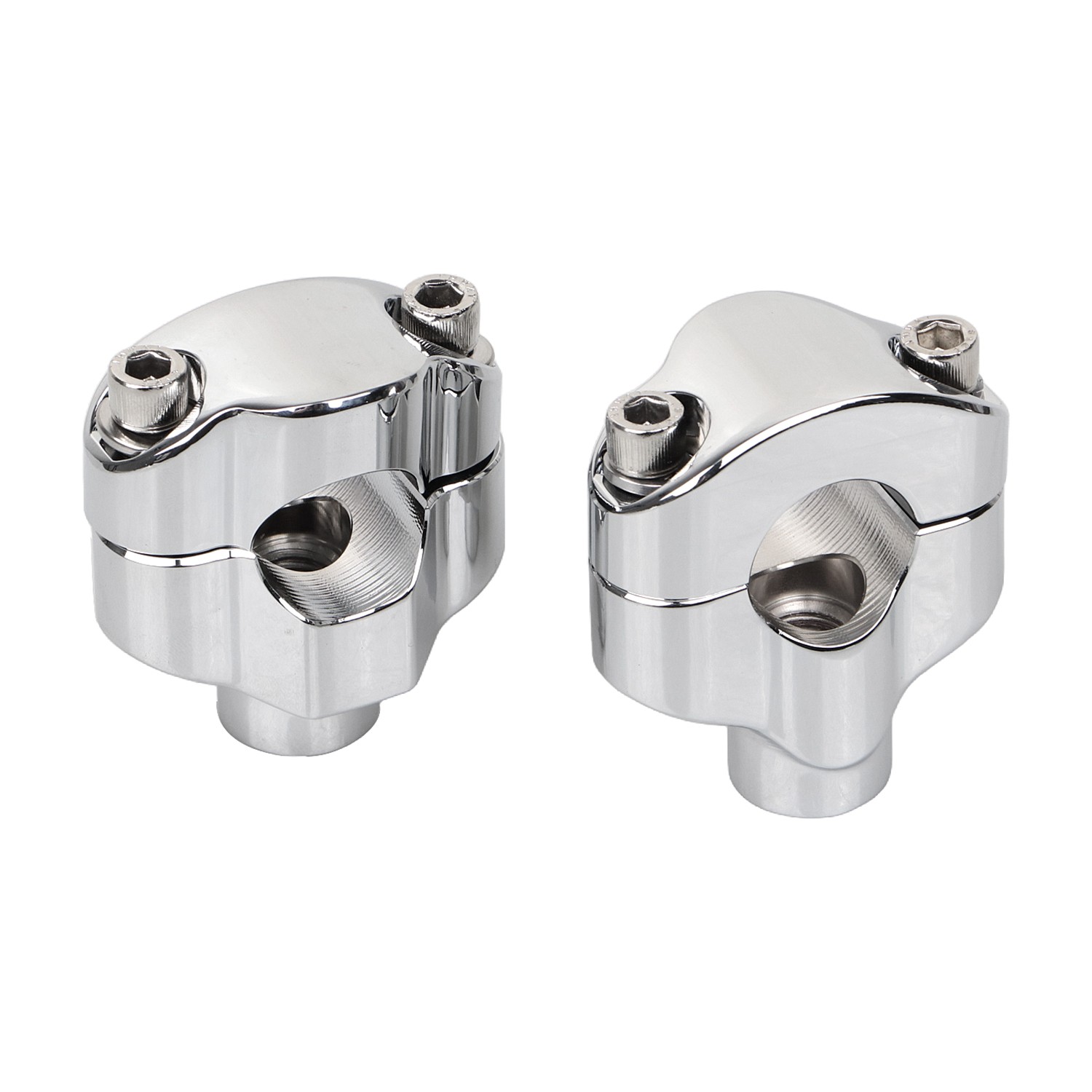 1.65″ Tall Handlebar Risers Clamp For Harley 1″ Bar Night Train Softail Fat Boy