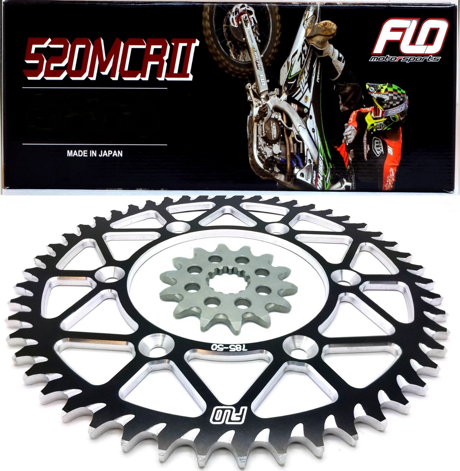 KTM Sprocket Set / Chain Combo Kit Gold Motocross Dirtbike Black 51T/13T