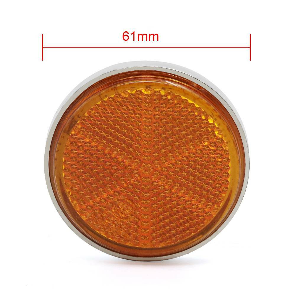 Amber Front Fork Reflector For Honda CL70 SL 70 90 C70 S90 CT70 Z50A Mini Trail