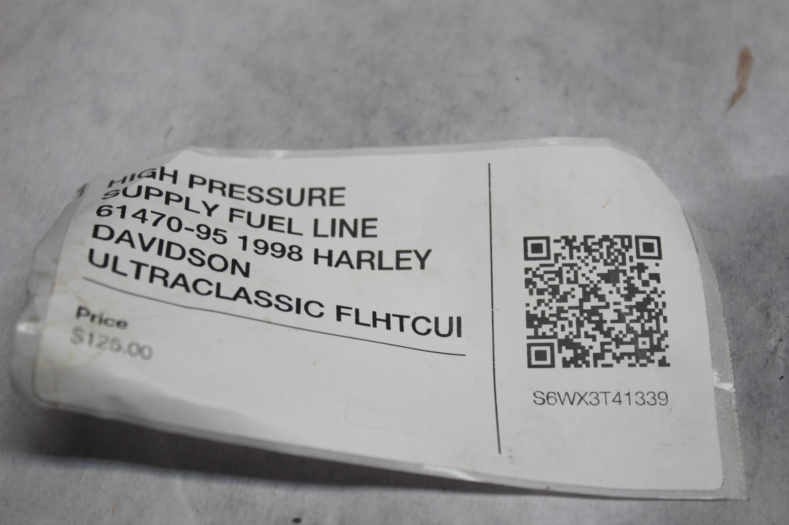 HIGHE PRESSURE SUPPLY FUEL LINE 61470-95 1998 HARLEY DAVIDSON ULTRACLASSIC FLHTC