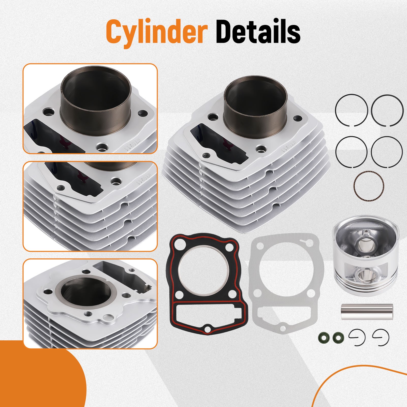 Top End Kit Cylinder Piston Gasket Ring For Honda SL125 XL125 TL125 CL125 CB125S