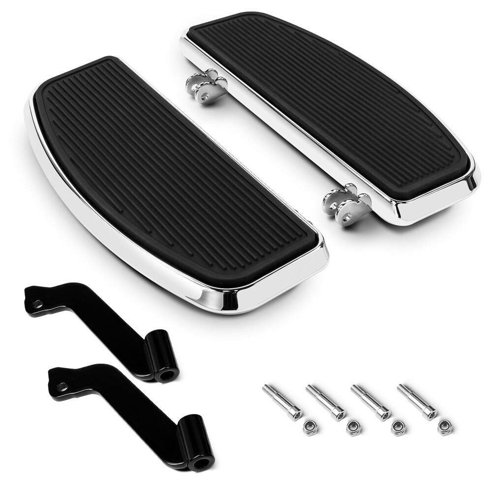 Rider Driver Front Floorboard Footboard w/Mount For Harley Softail FLSTC 1988-17
