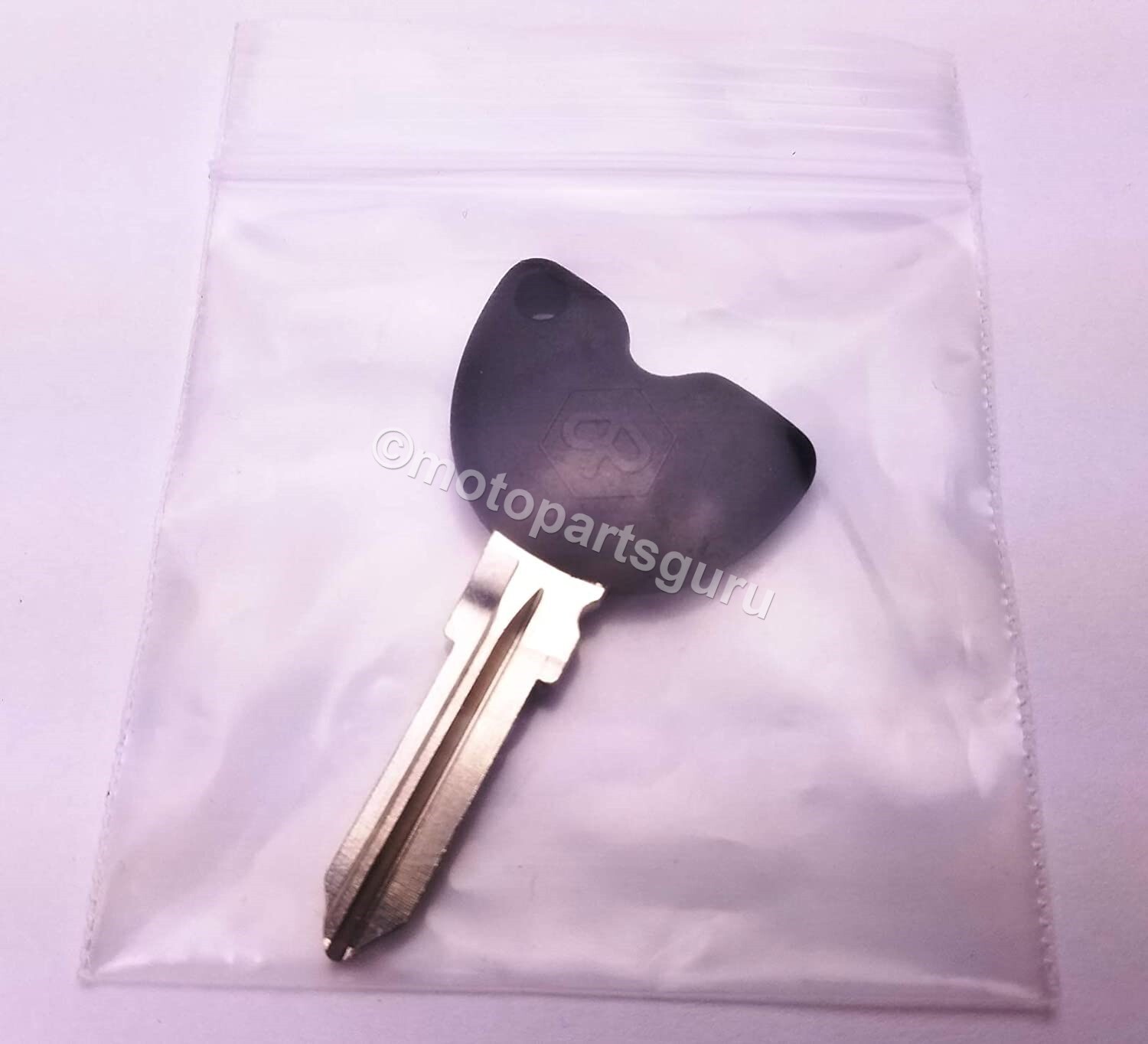 299602 OEM Black Blank Key With Piaggio Logo For Piaggio Fly 50 150 LT50 Liberty