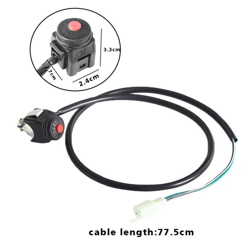 ELECTRIC START STARTER SWITCH PUSH BUTTON IGNITION for MOTORCYCLE DIRT PIT BIKE