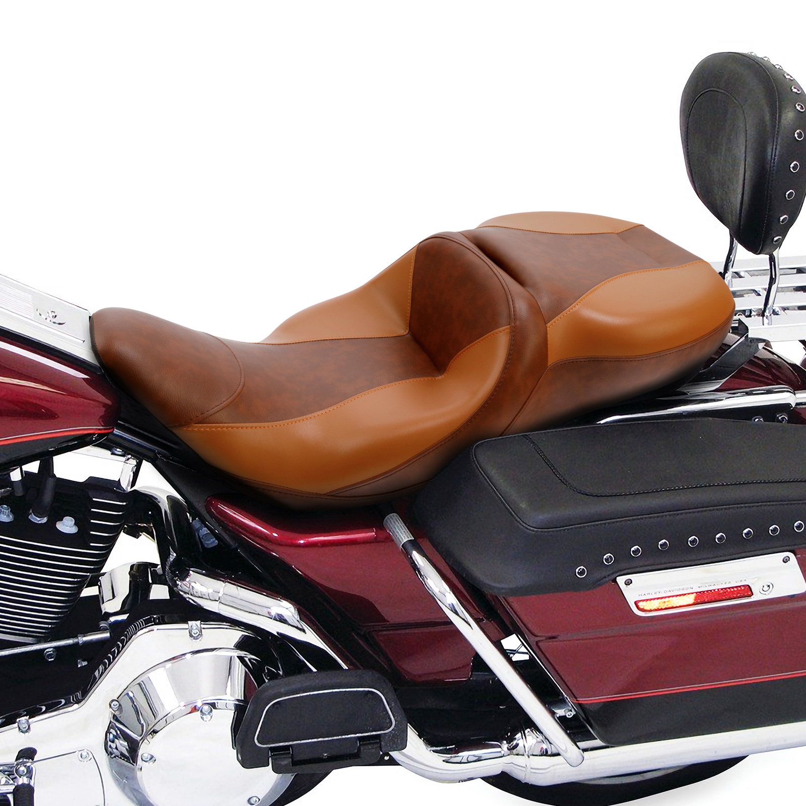 Driver Passenger Seat Fit For Harley 1997-2007 Electra Glide FLHT Road King FLHR