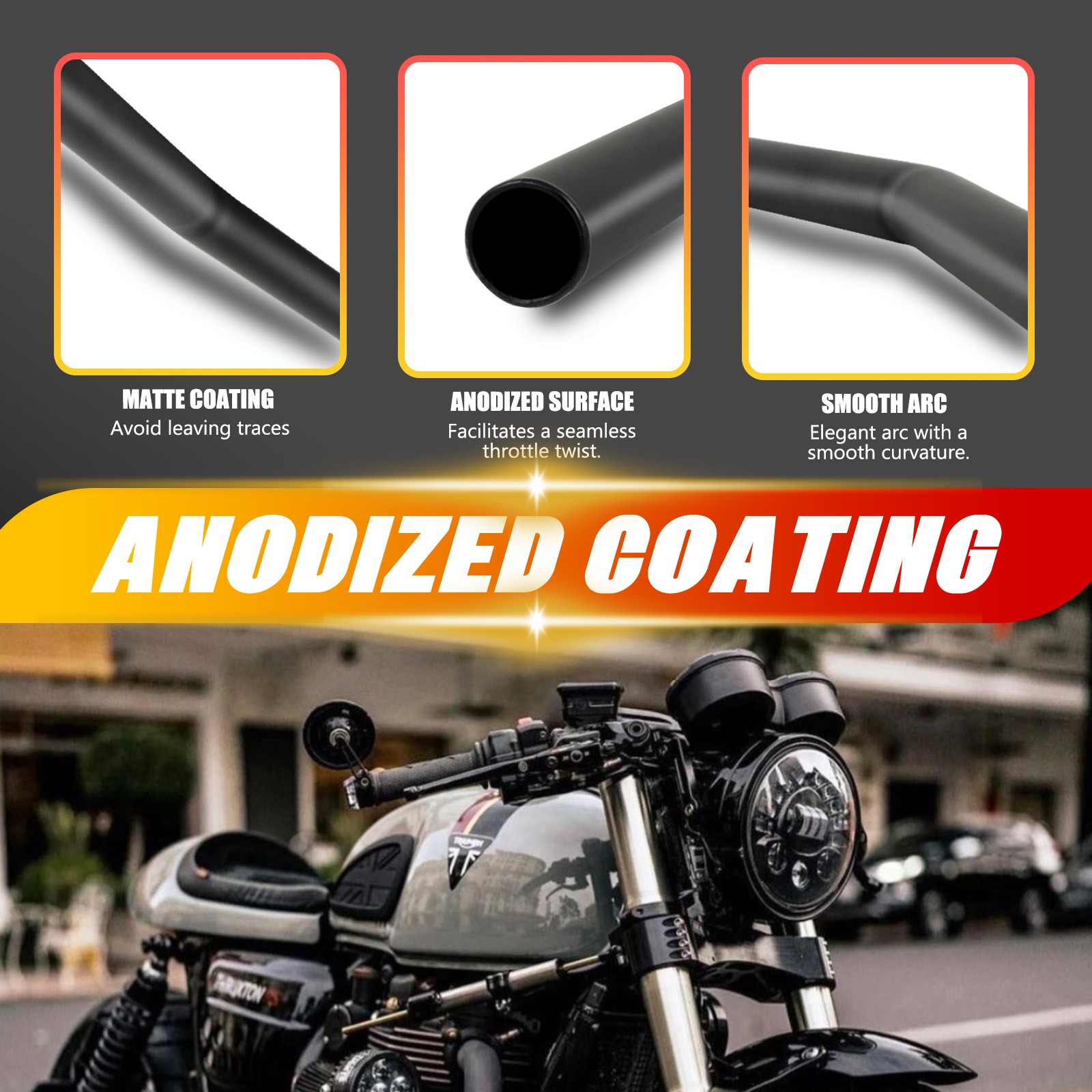 For Buell Lightning XB9SX XB12S XB9R XB12R Motorcycle Handlebar 25mm Drag Bars