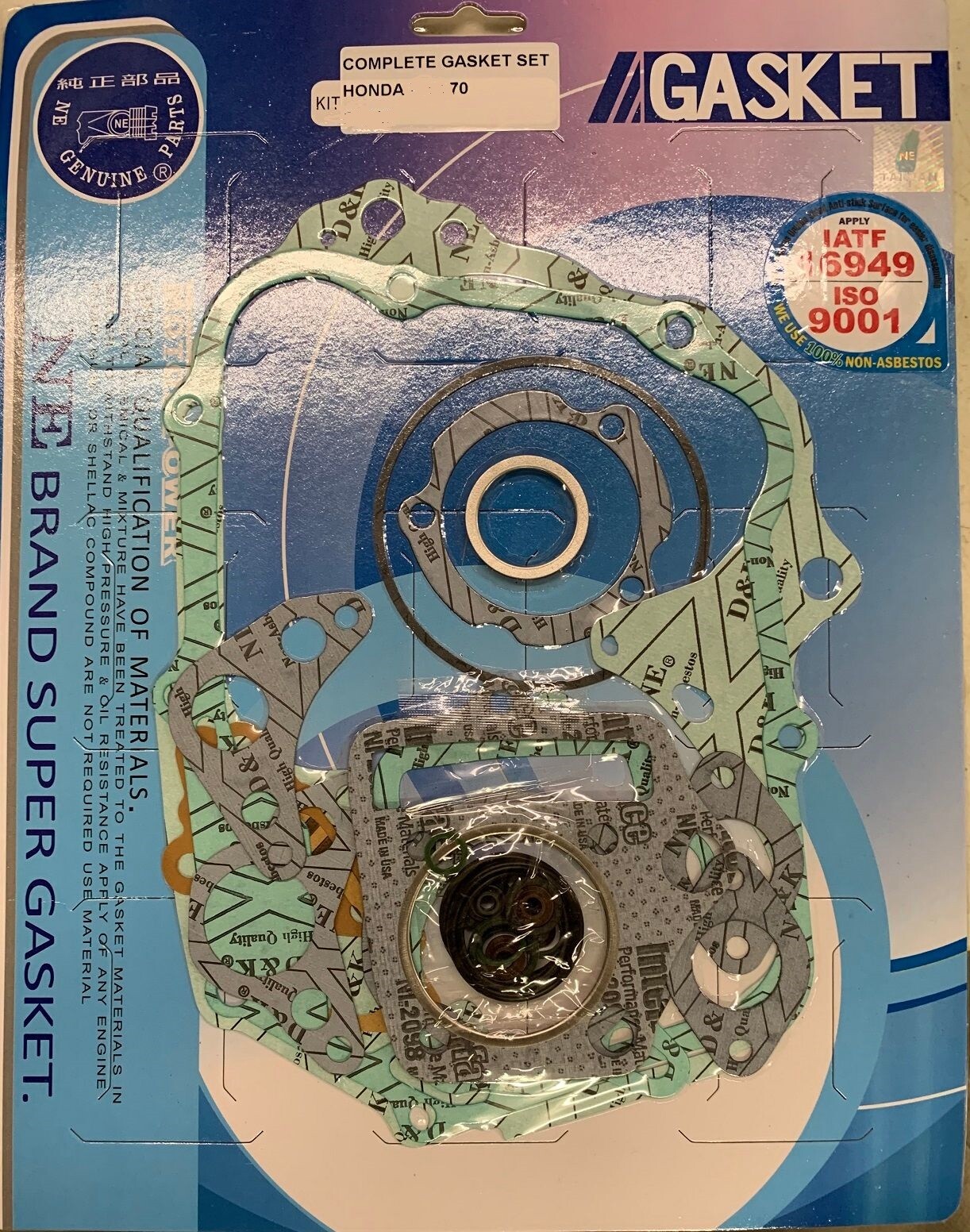 COMPLETE GASKET SET CT70 CRF70 XR70 70CC 47MM_BORE (WEGO/52COMP/301J) S1365/301J