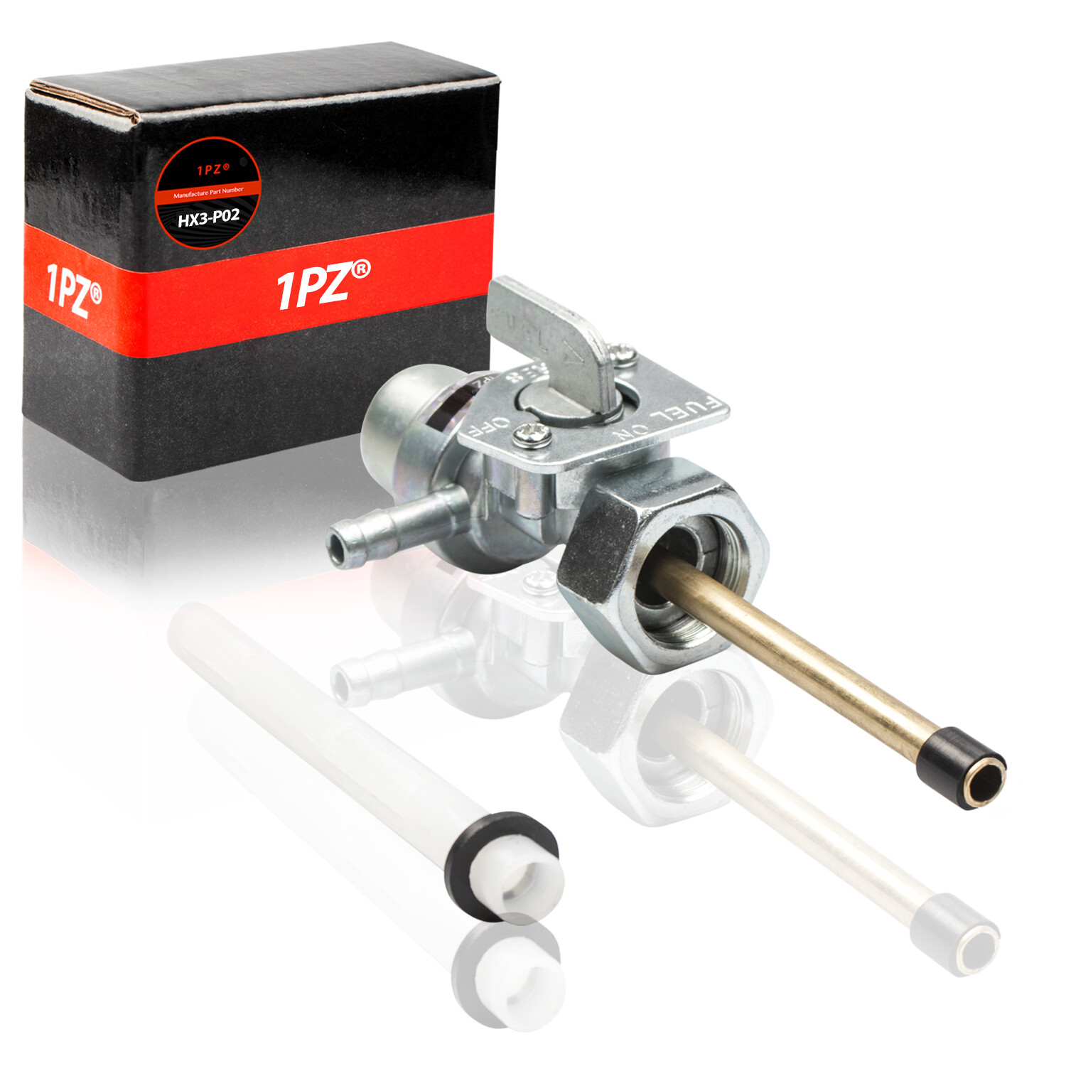 ON / OFF M18 FUEL VALVE PETCOCK FOR HONDA VINTAGE MOTORCYCLE / ATV 16mm x 1.0mm
