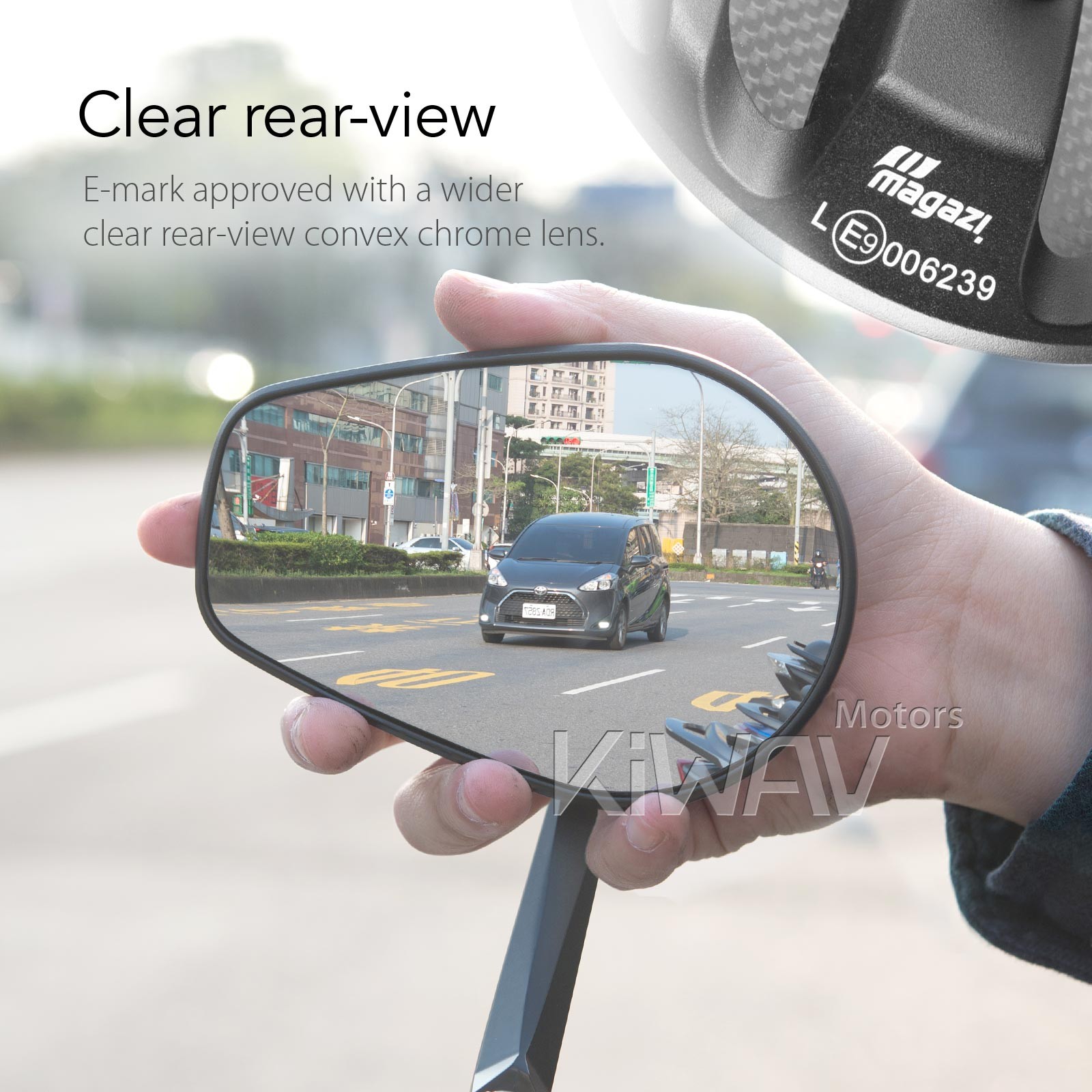 Bar end mirrors black Mamba carbon fiber 1″ hollow bar end fits Kawasaki Yamaha