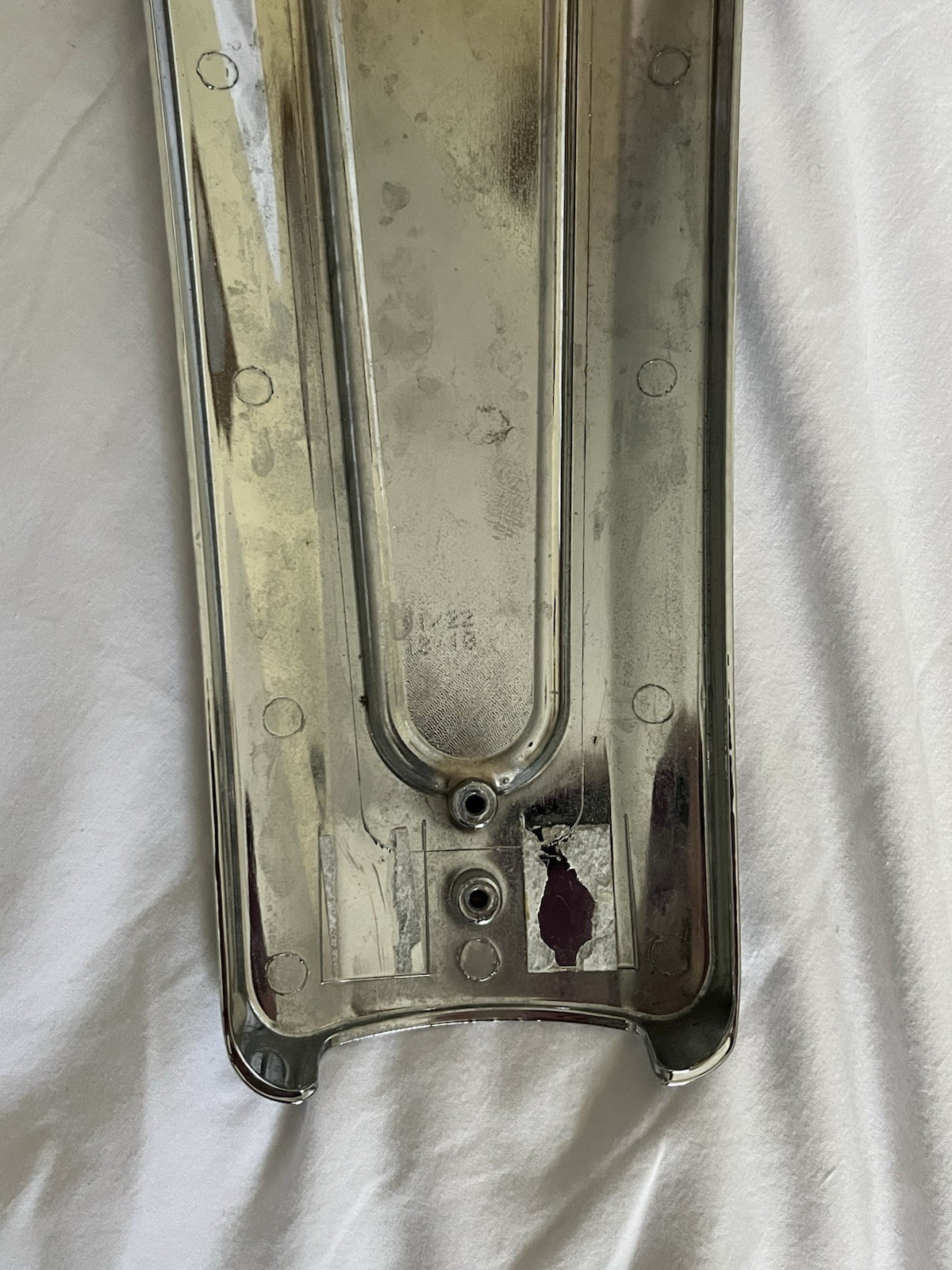 Harley Touring FLHX Street Glide OEM Fuel Tank Console Willie G Skull NO KEY