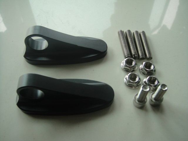 Aluminum Rear Side Mirrors Block Plates For Suzuki GSXR 600 750 06-07 K6 LB