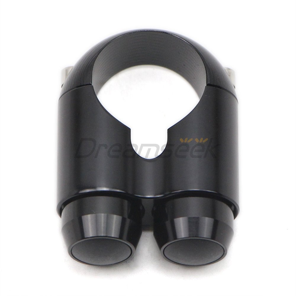 2 Button 25mm Handlebar Switch Control Light Button Universal Motorcycle Black