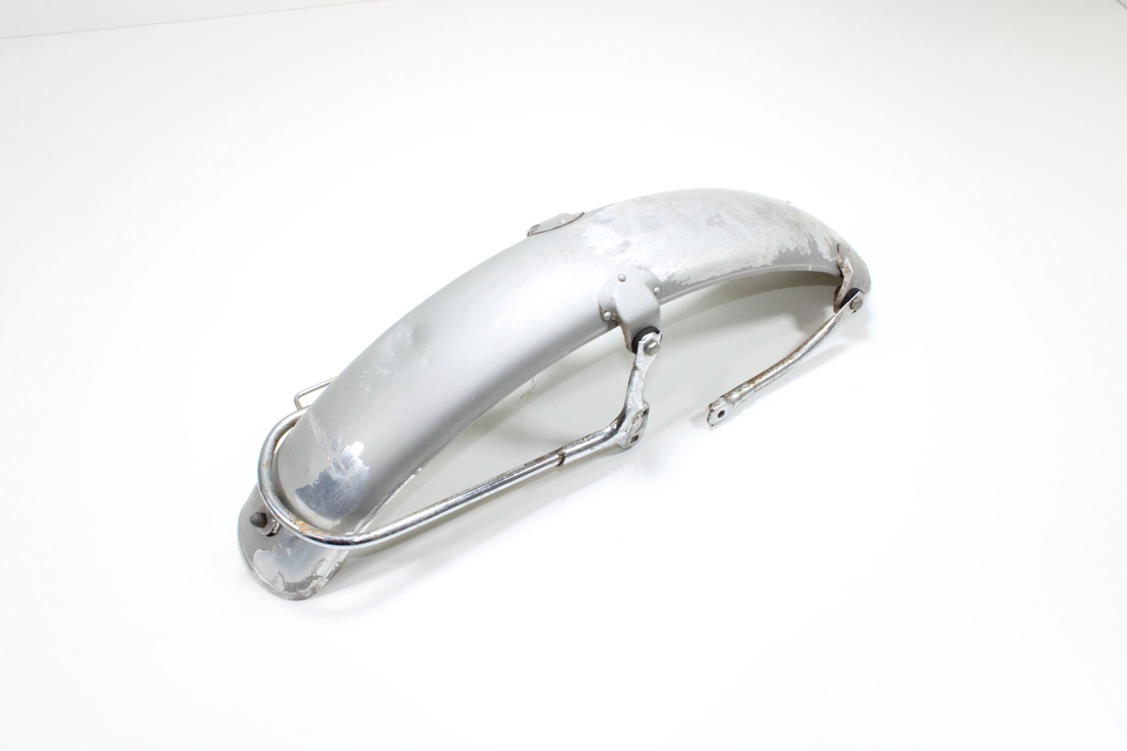 1970 Yamaha CT1 RT1 AT DT CT RT NICE Front Fender & Braces Silver OEM A95