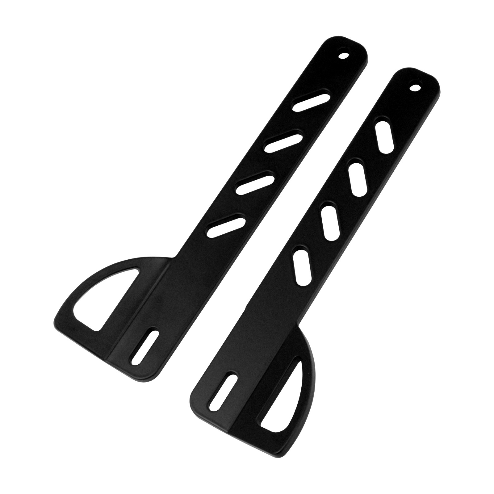 2x Black Front Fork Tie Down Brackets Mounting Holder For Harley Softail 2000-24