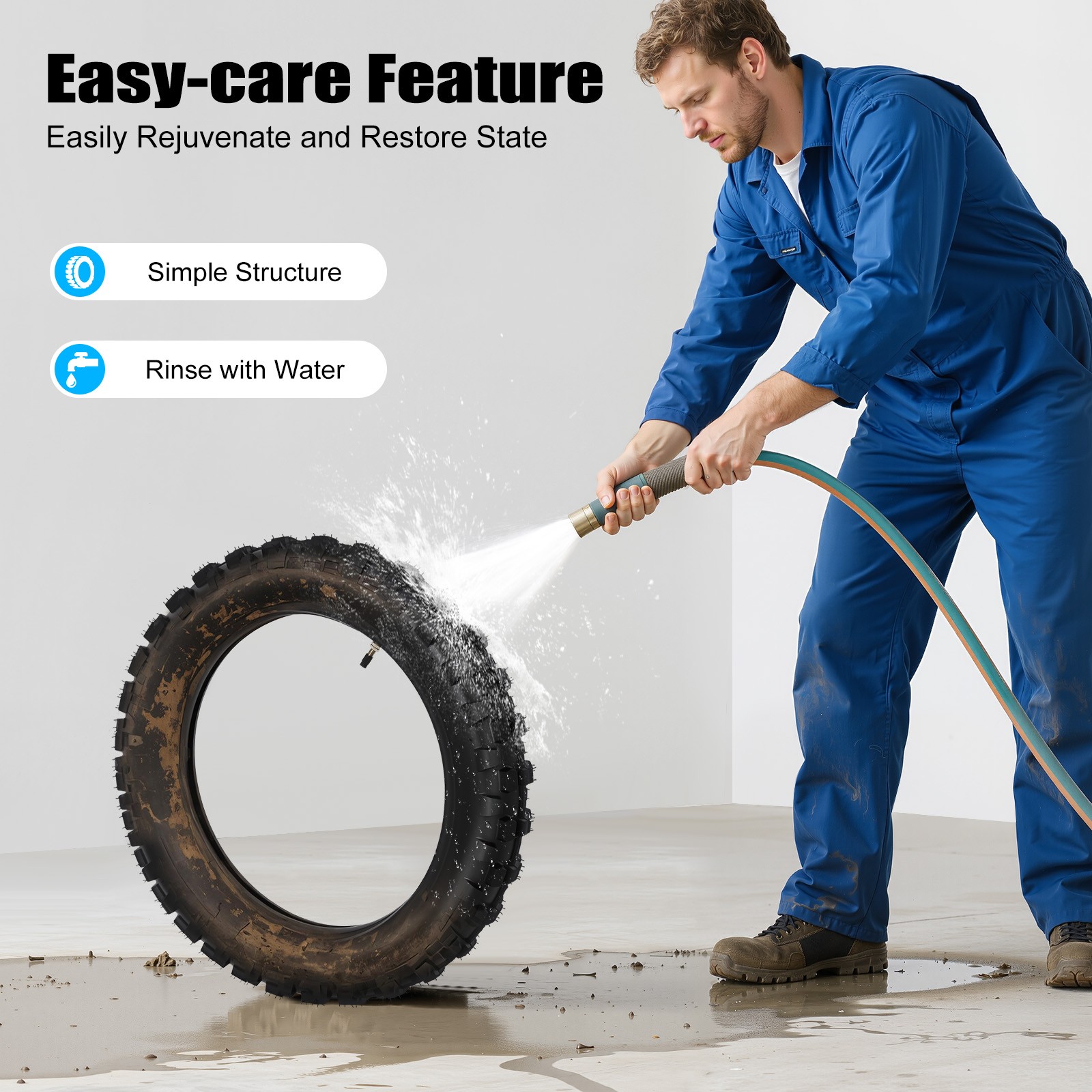 90/100-16 Rear Tire+Tube Set For Honda Dirt Bike KX100 CRF150