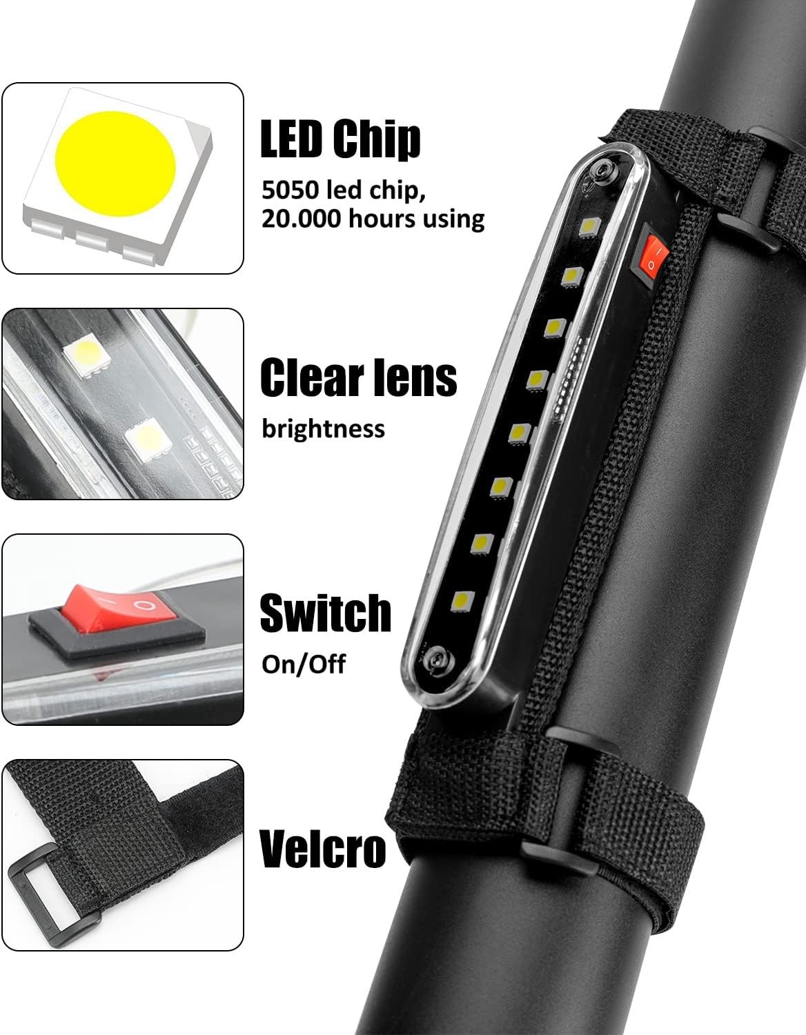 UTV Dome Lights – SXS Roll Bar LED Lights Off-Road ATV White WirelesColor: White