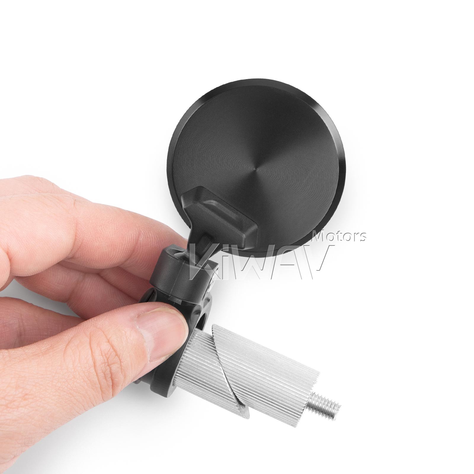 Compact bar end mirror adjustable Orbix black X1 piece 7/8″ hollow bars US STOCK