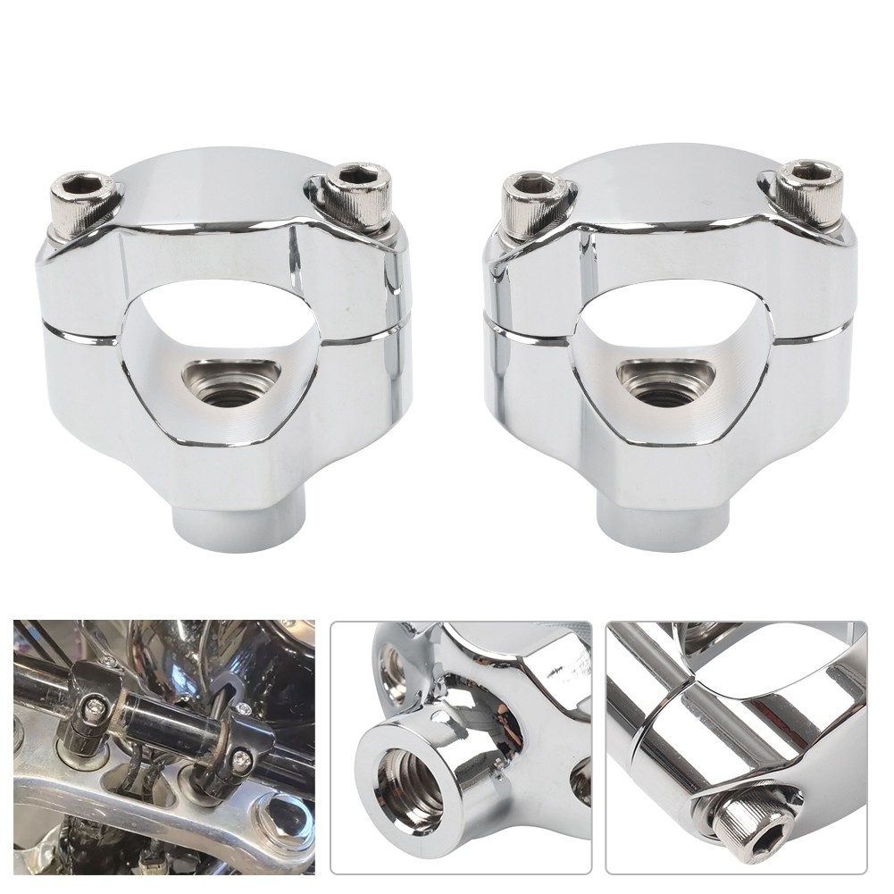 1 1/4 Handlebar Risers 1.65″ Tall For Harley Softail Custom FXSTC 2006-UP