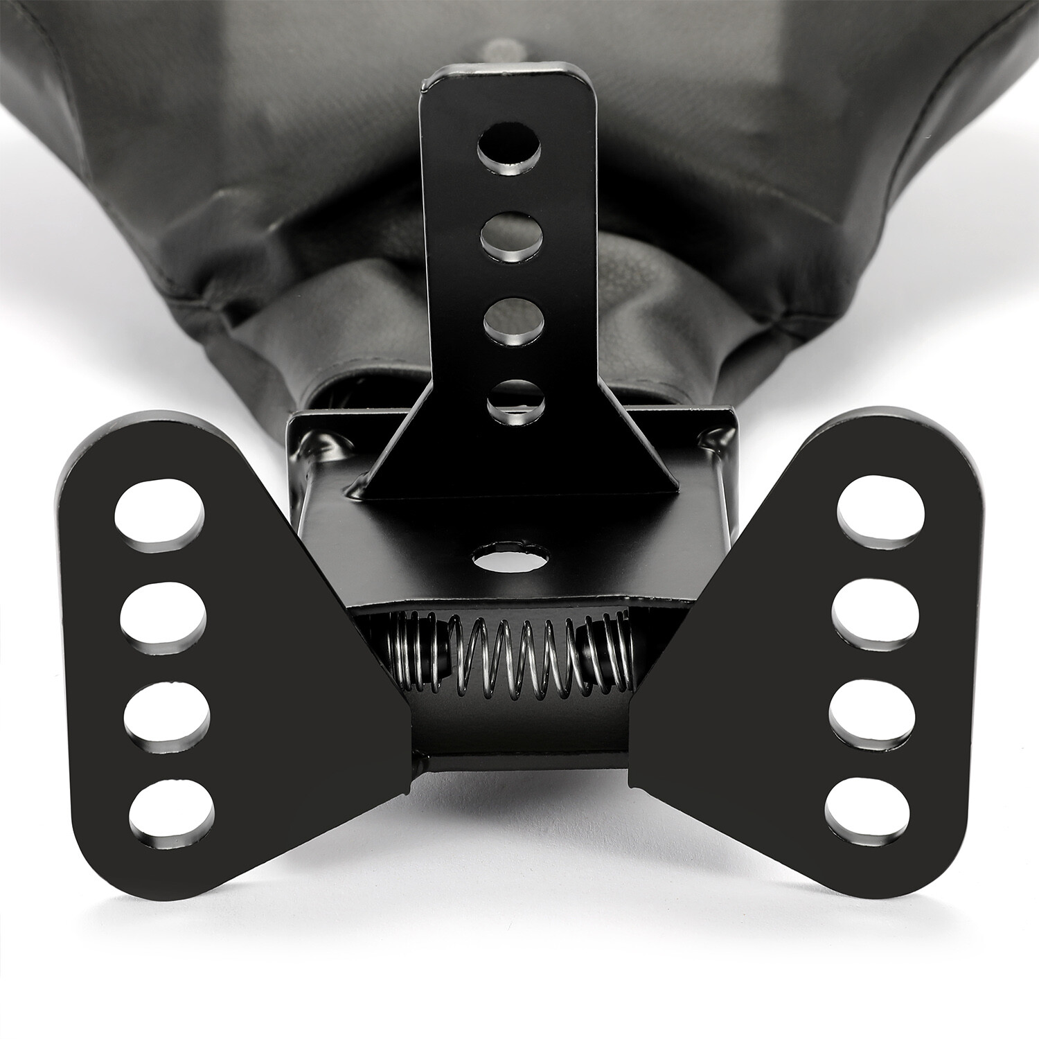 Black Adjustable Driver Rider Backrest For 2009-2023 Harley Touring quick attach