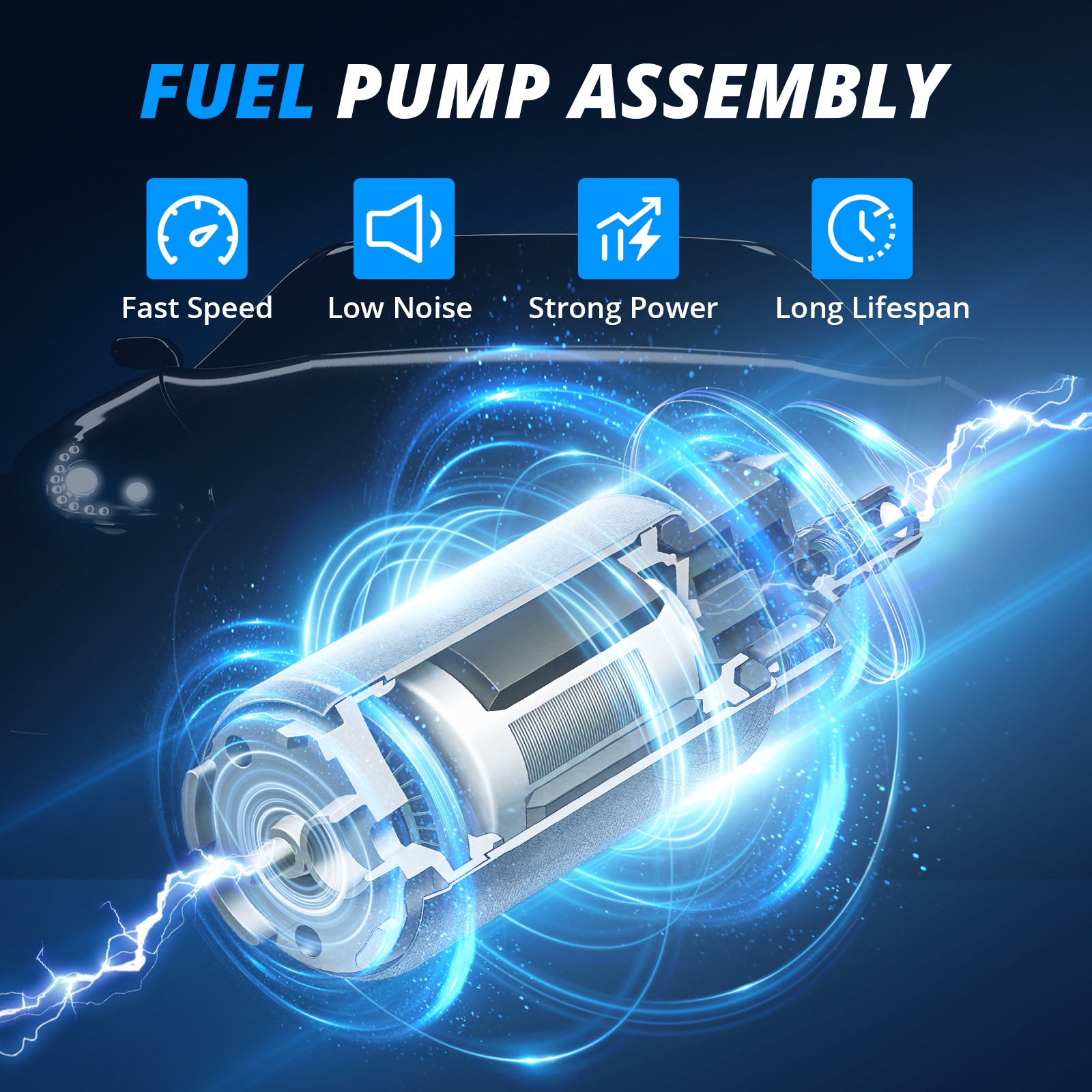 Fuel Pump Assembly w/Sensor For 2004 2005 06 07-09 Yamaha FZ6 5VX-13907-02-00