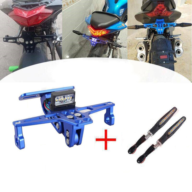 Motorcycle Durable Plate License Bracket Turn Signal For Suzuki Honda Yamaha