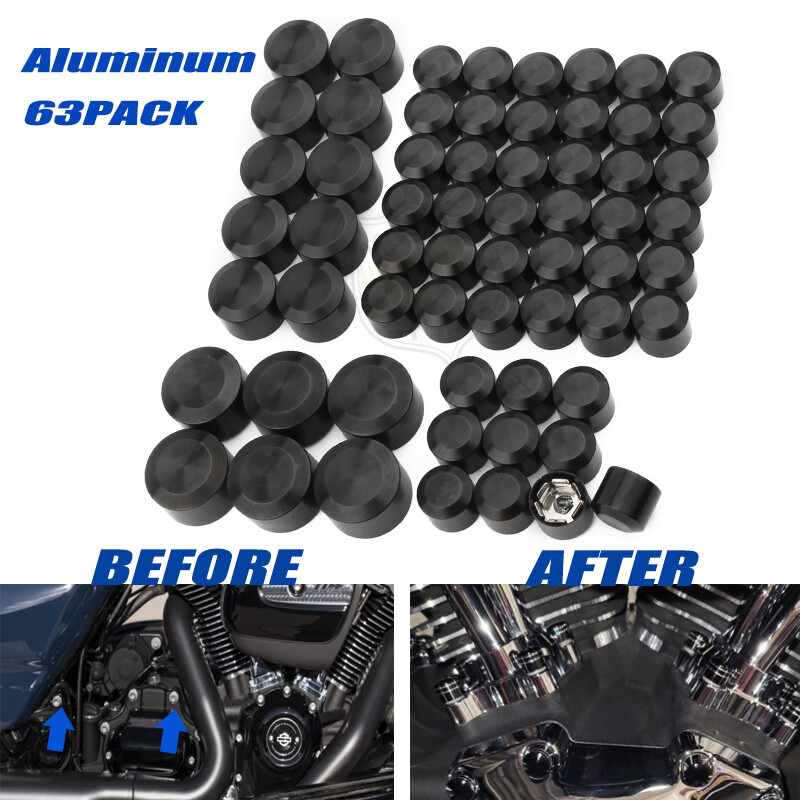 For Harley M8 Engine Bolt Cover Cap Kit Electra Street Road Glide 17-24 Softail