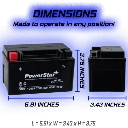 2 Year Warranty YTX7A-BS Battery Yamaha Vino E-Ton Kymco SYM 50 150 125 200
