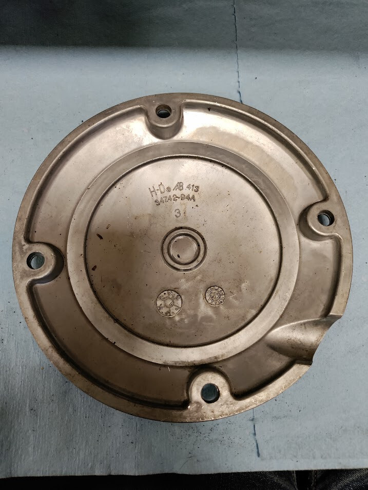 OEM HARLEY SPORTSTER POLISHED SILVER CLUTCH INSPECTION DERBY COVER 34742-94A